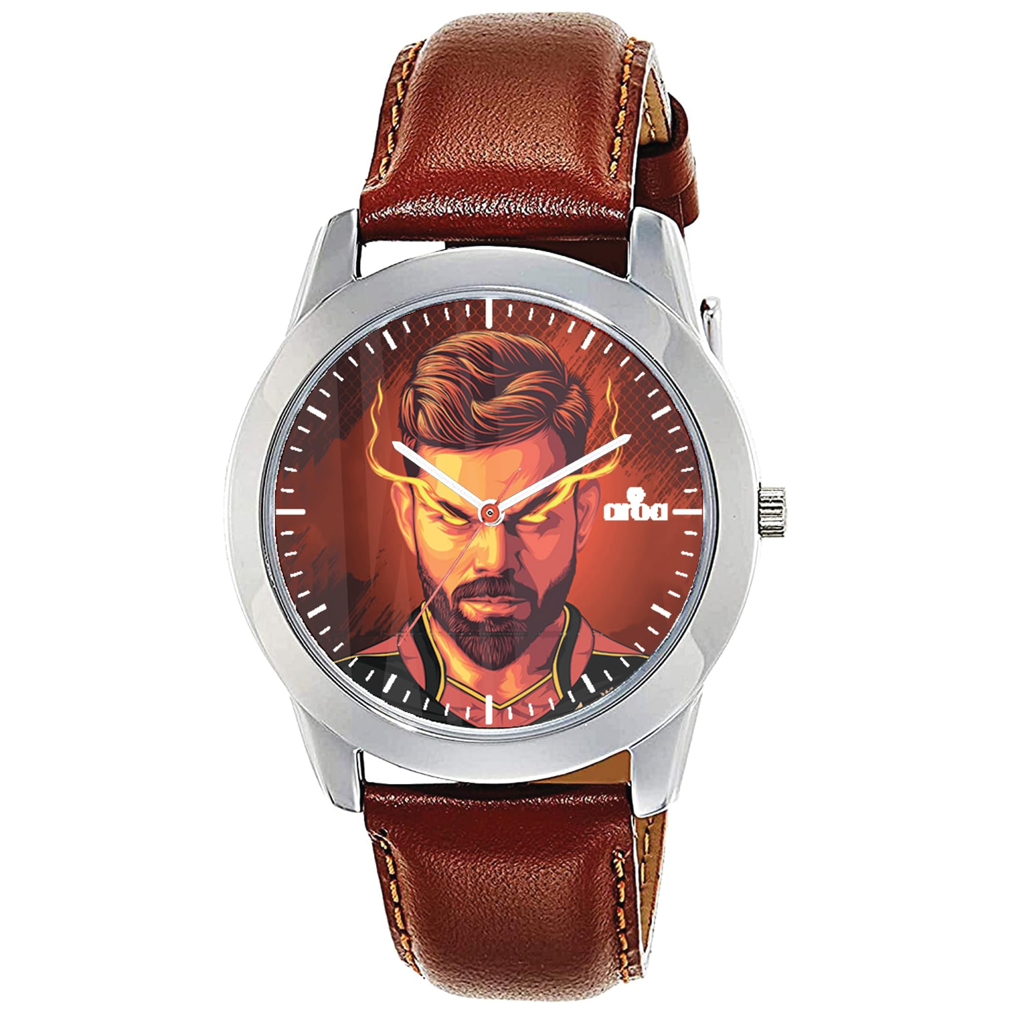 AROA Watch for Men with Virat Kohli Devil of Cricket Model :889 in Steel Metal Type Brown Strap Analog Watch Red Dial for Men Stylish Watch for Boys (B0CCY9S7WH) Amazon Price History, Amazon Price Tracker