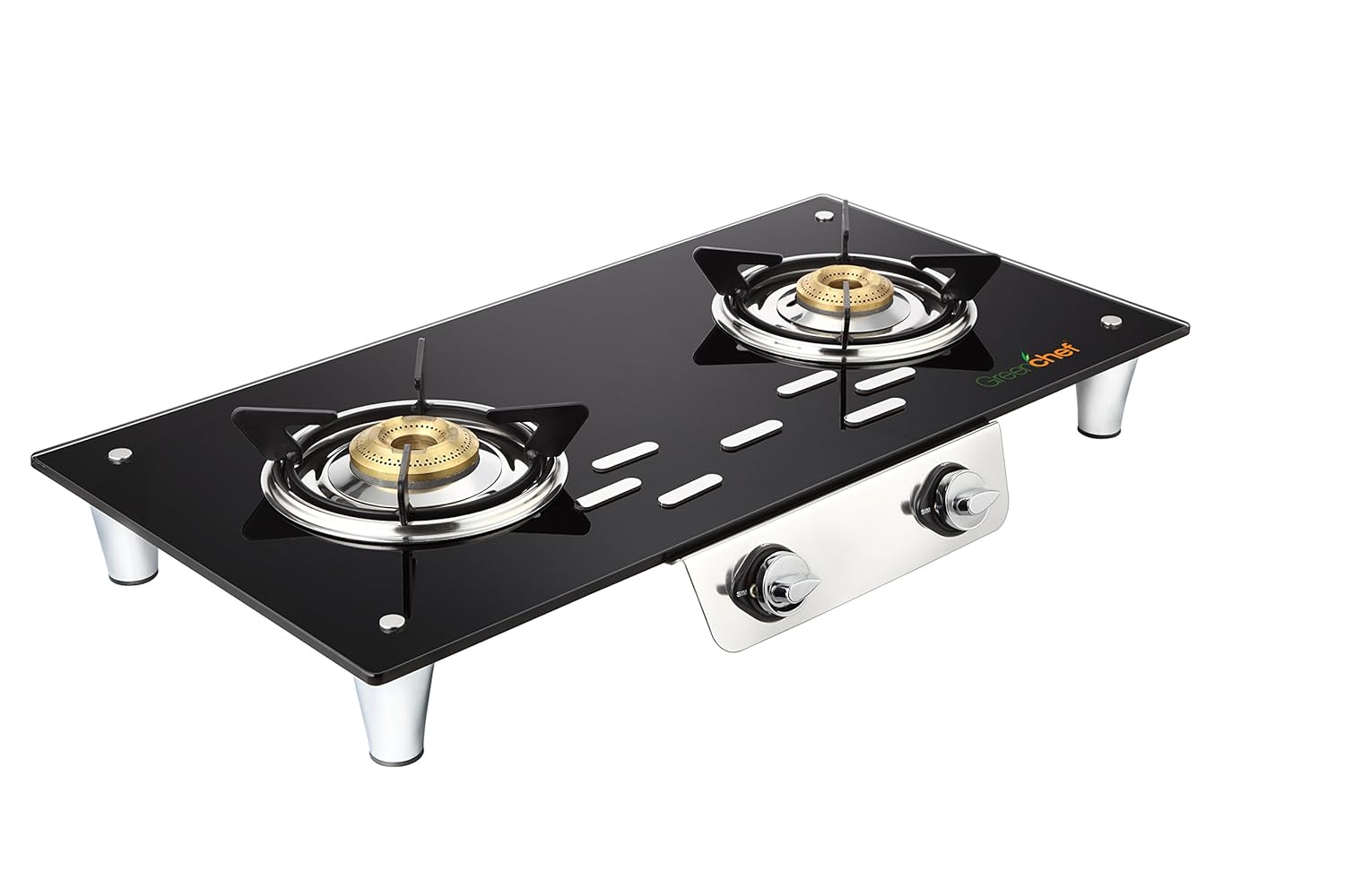 Greenchef Glasstop Unique Frameless 2 Burner Gas Stove Amazon.in