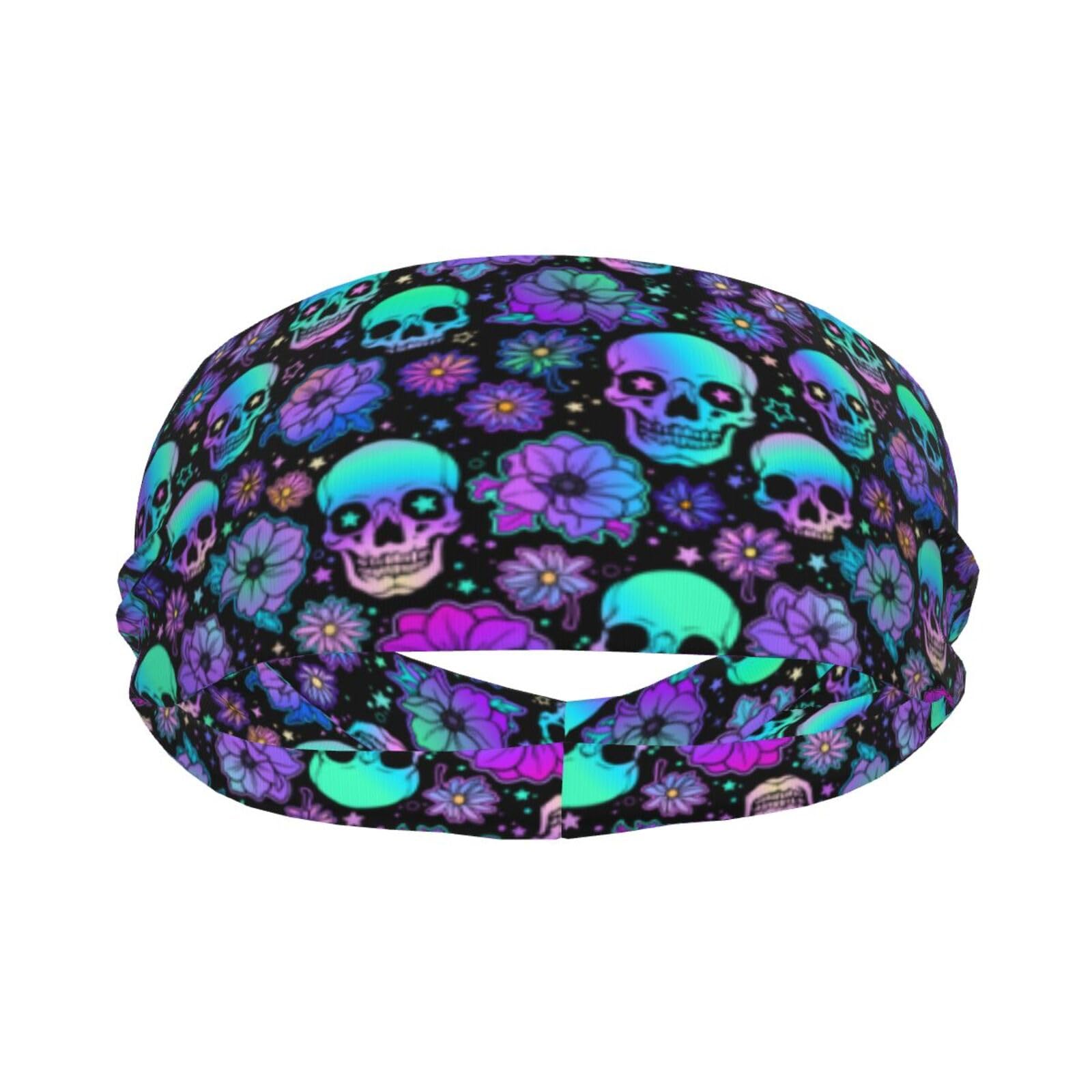 Sports Sweatband Head Bands for Women Men Sweat-Absorbing Headbands Suitable for Running Yoga Fitness Football Exercise