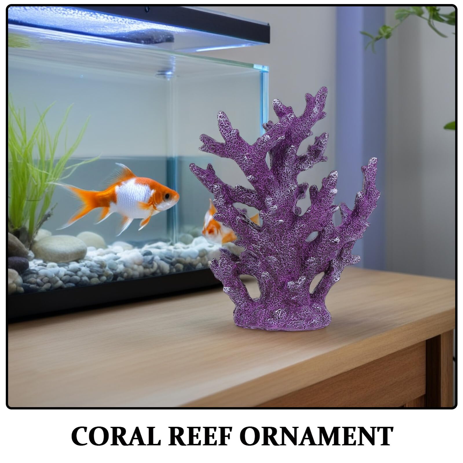 Symulowany Posąg Koralowca Wystrój Zbiornika z Rafą Koralową Wystrój Sztucznej Rafy Aquarium Coral Reef Rośliny Akwariowe Ozdoby Zbiorników Rafowych Sztuczny Koral Purple