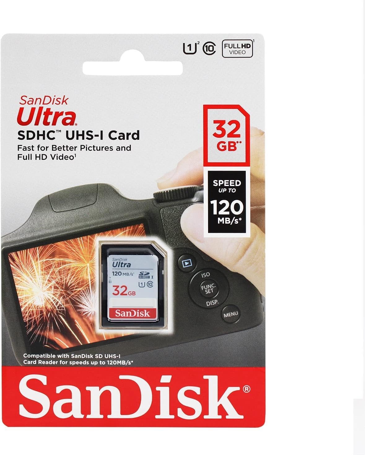 SanDisk - Tarjeta de memoria UHS-I Ultra Class 10 de 32 GB, paquete de 2