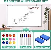 Vista 3 de H-Qprobd White Board Dry Erase Boards for Wall 5' x 3' Magnetic Whiteboard - 60"x36" Aluminum Presentation Large Whiteboard with Long Pen Tray, 6