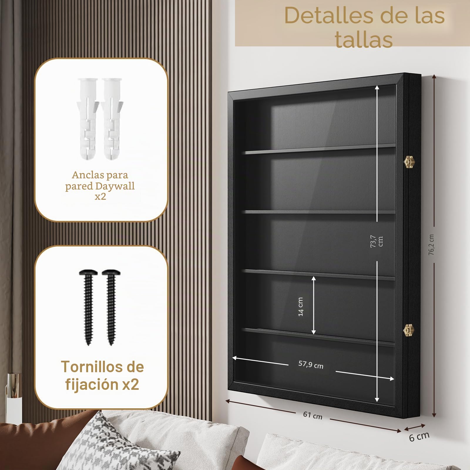 Marco de exhibición para cartas coleccionables, soporte de pared de 5 niveles en madera con puerta HD transparente, soporte para cartas de béisbol, exhibidor para cartas deportivas y colección