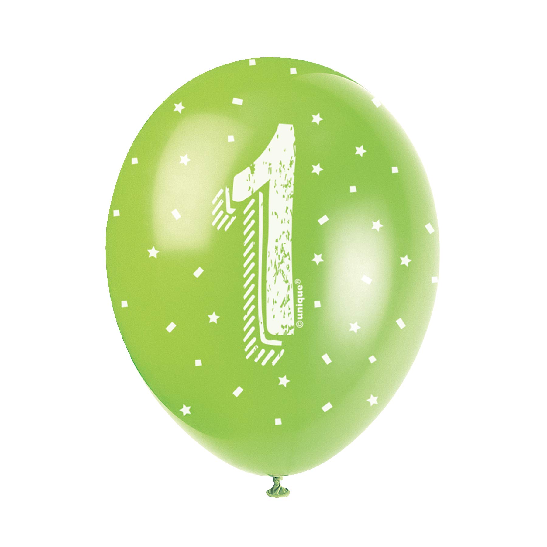 Unique Pack Of 5 Number 1 12" Pearlised Latex Balloons from B&Q
