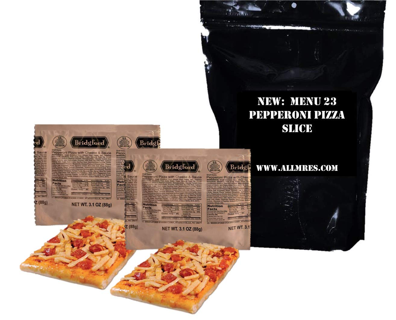 Amazon.com : US Military Pepperoni Pizza MRE - FULL MEAL (Menu 23) DUO