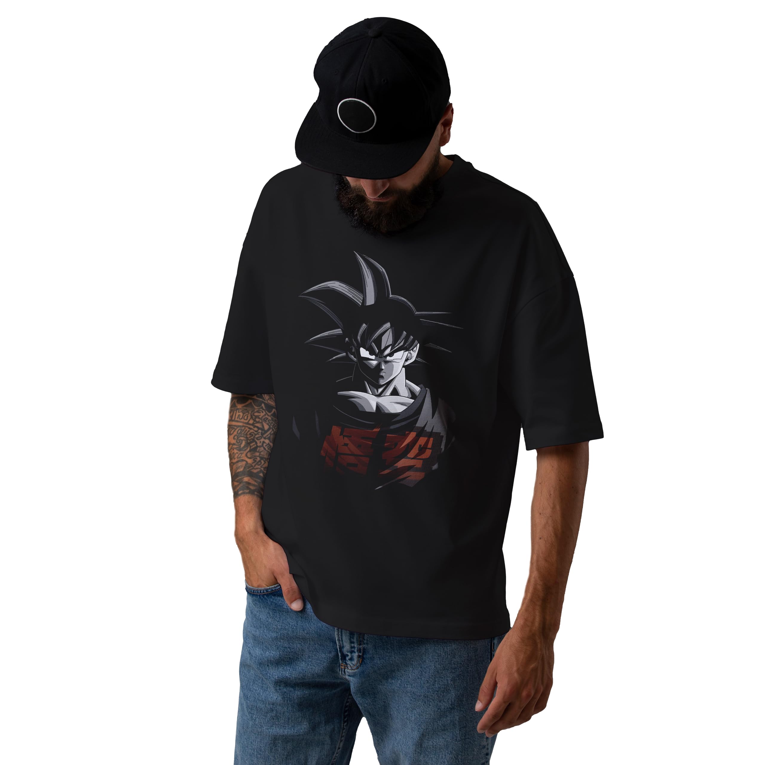 Dragon Ball Z Camiseta | Artículo Licenciado Oficial | Goku | Negro |M