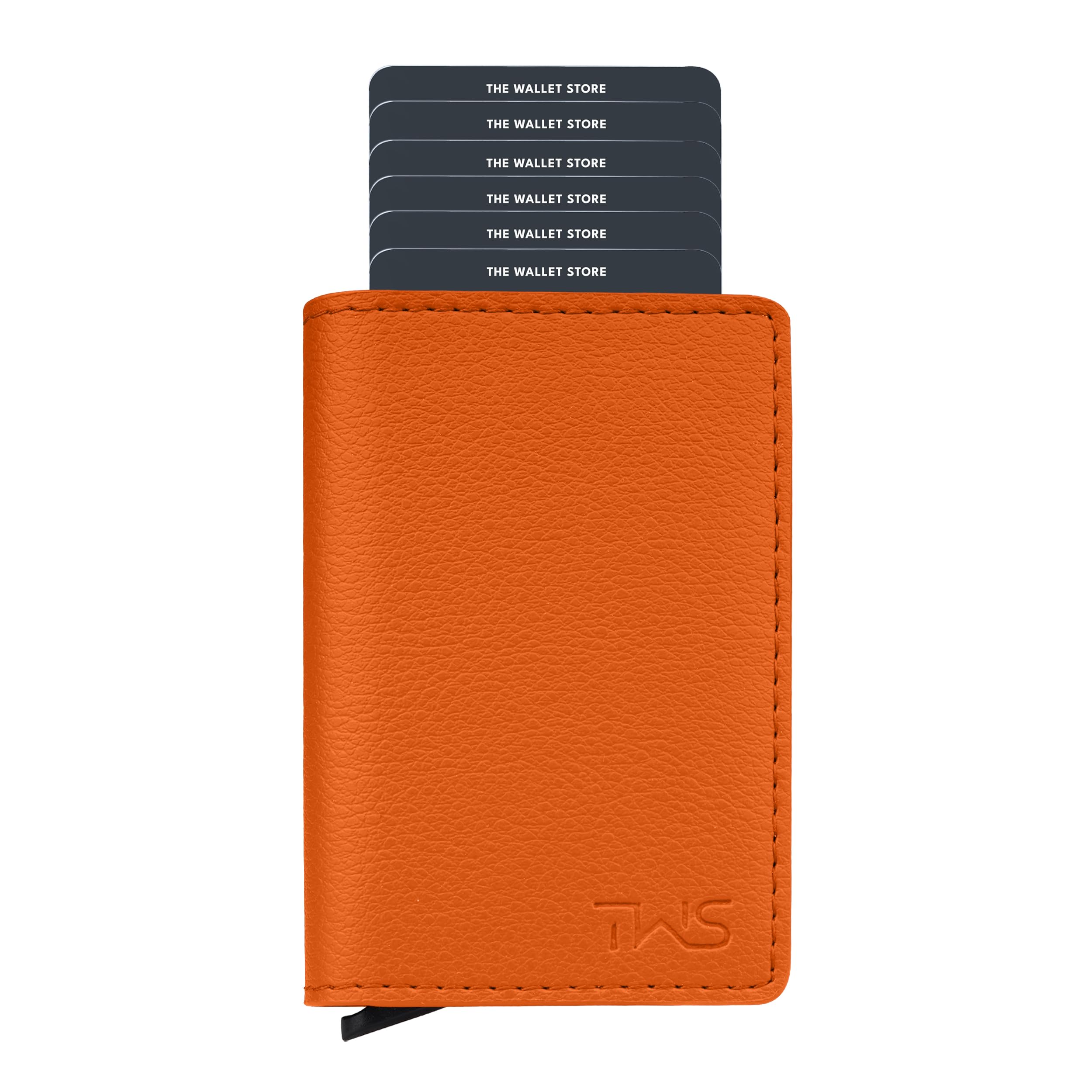 The Wallet Store Vivid Vault RFID Protected Metal Cardholder - Orange
