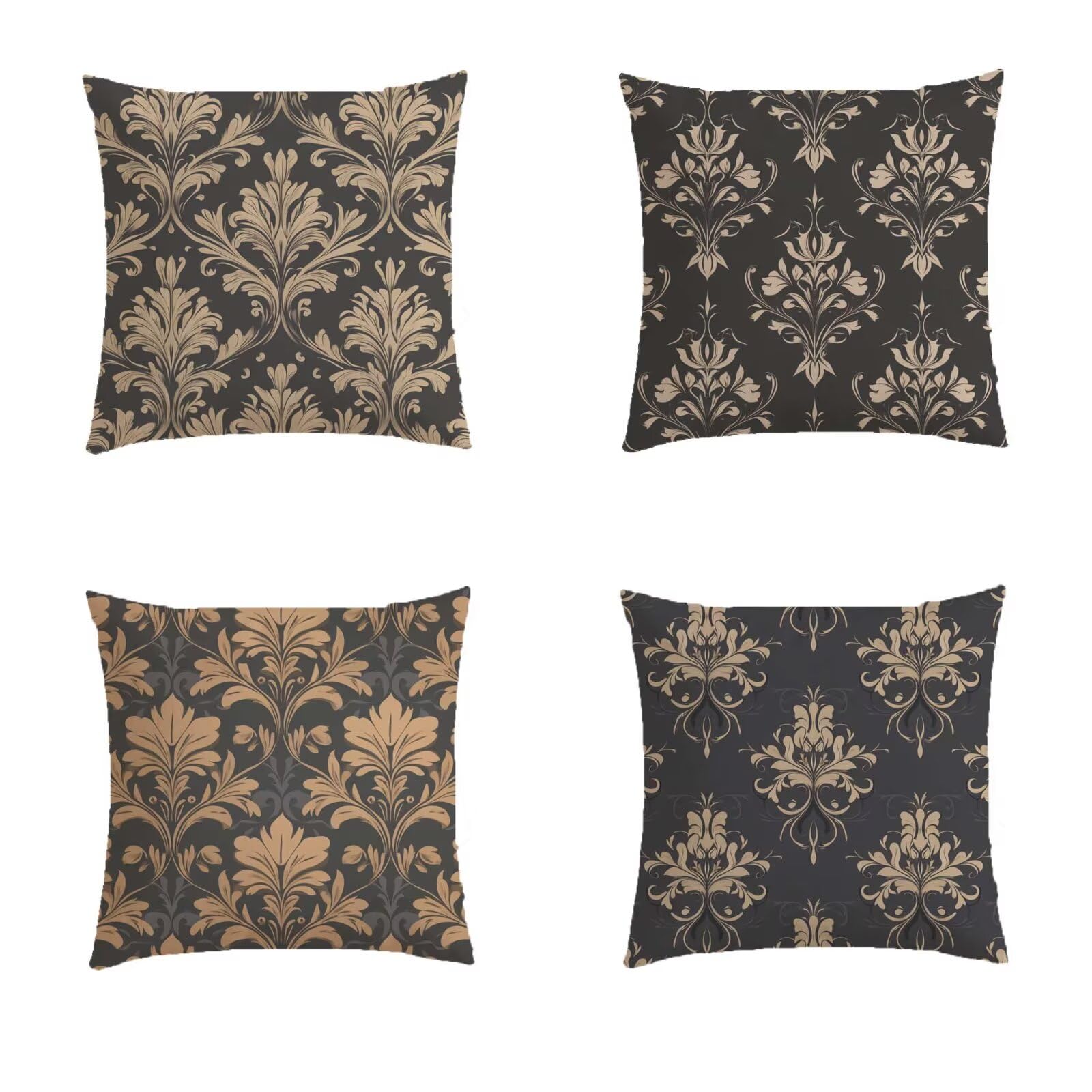 Housse coussin salon de jardin exterieur 70x70 cm lot de 4 taies d oreiller geometrique