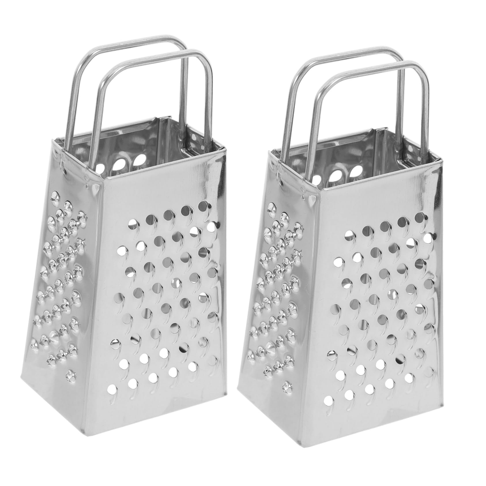 GRIRIW Mini Garlic Grater with 4 Sided Cheese Grater Shredder Portable Citrus Zester Stainless Steel Kitchen Tool Set