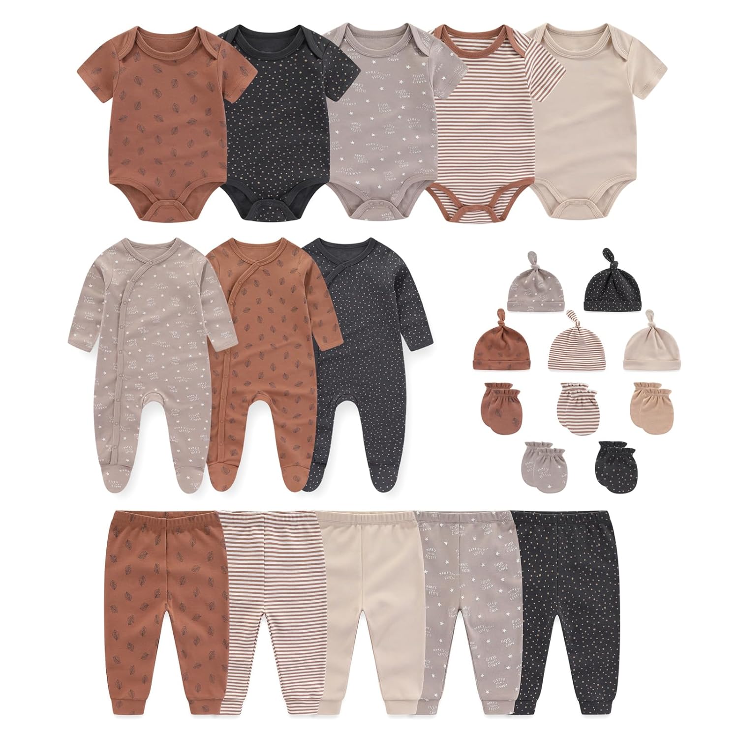 Unisex Baby Boy Girl Clohtes Pants Sets 23 pack Cotton Casual New born Clothing Comfort Infant Birthday Outfit