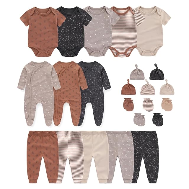 Unisex Baby Boy Girl Clohtes Pants Sets 23 pack Cotton Casual New born Clothing Comfort Infant Birthday Outfit