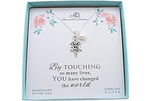 RN Charm in Sterling Silver - Handmade Nurse Necklace Pendant