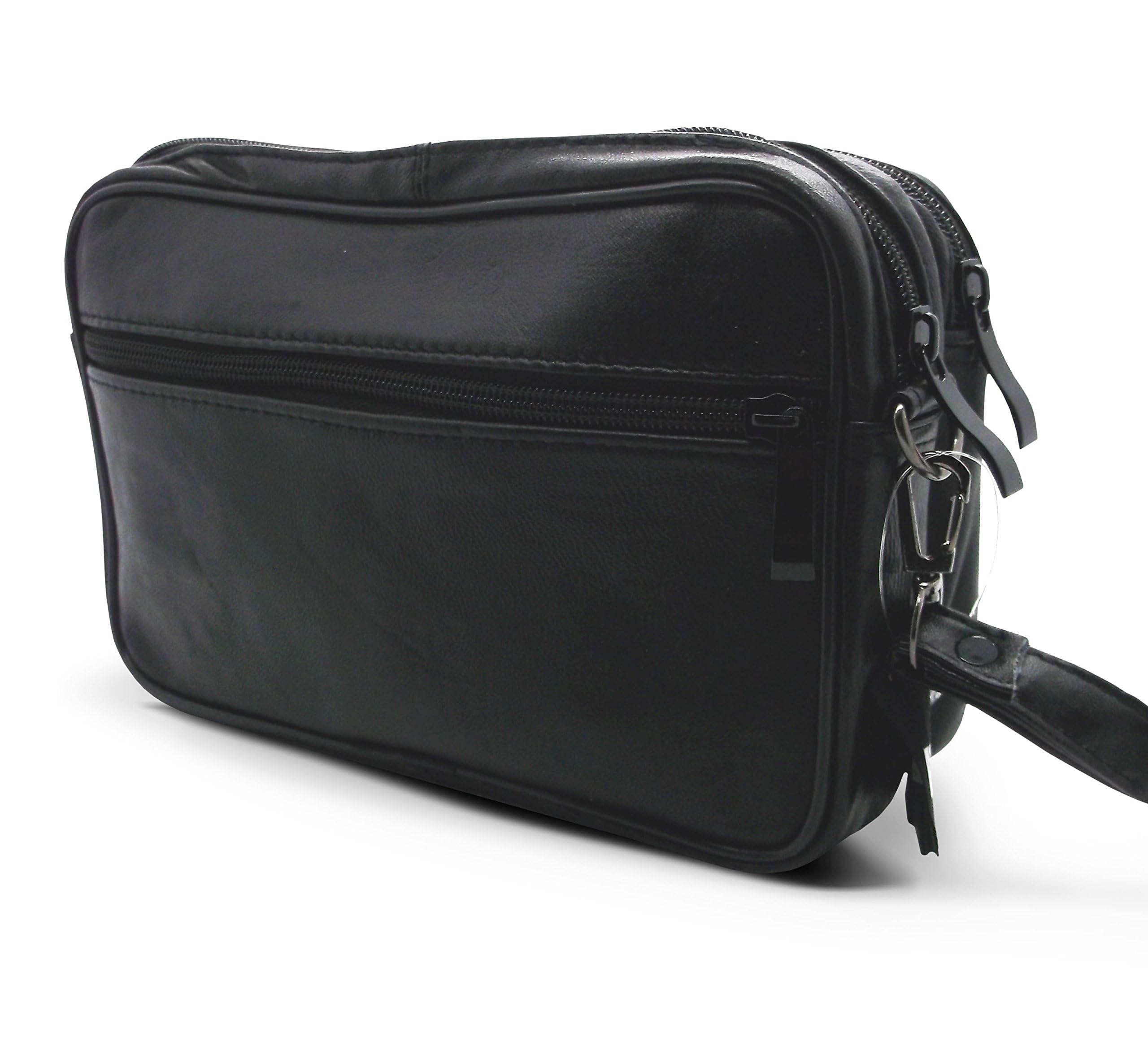 Bolso XXL de piel, Negro, negro