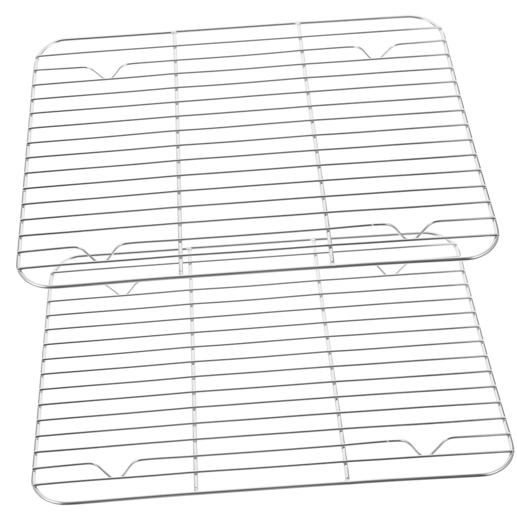 SOLUSTRE 2Pcs Stainless Steel Baking Rack for Oven Cooking Cooling Rack for Baked Goods Dishwasher Heavy Duty Design for Efficient Cooling Construction