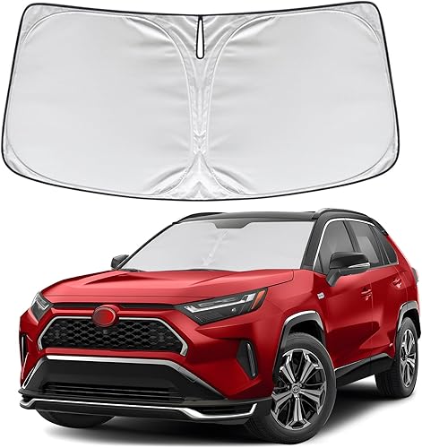 KAYZT Parasol para parabrisas para Toyota RAV4 2019-2025 RAV-4 plegable, SUV, ventana delantera, accesorios de ajuste personalizado