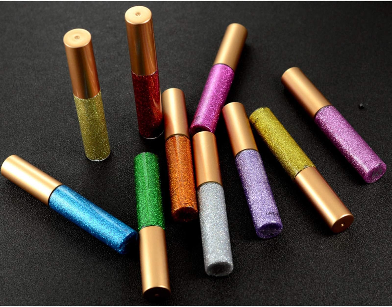 Ecomspace 10 Colors Liquid Glitter Eyeliner Metallic Eyeshadow Long Lasting 03