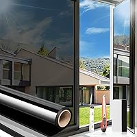 Vista 9 de Arthome - Película de privacidad unidireccional para ventana de 23.6 pulgadas x 8.3 pies, tinte de privacidad diurna para el hogar, anti rayos UV