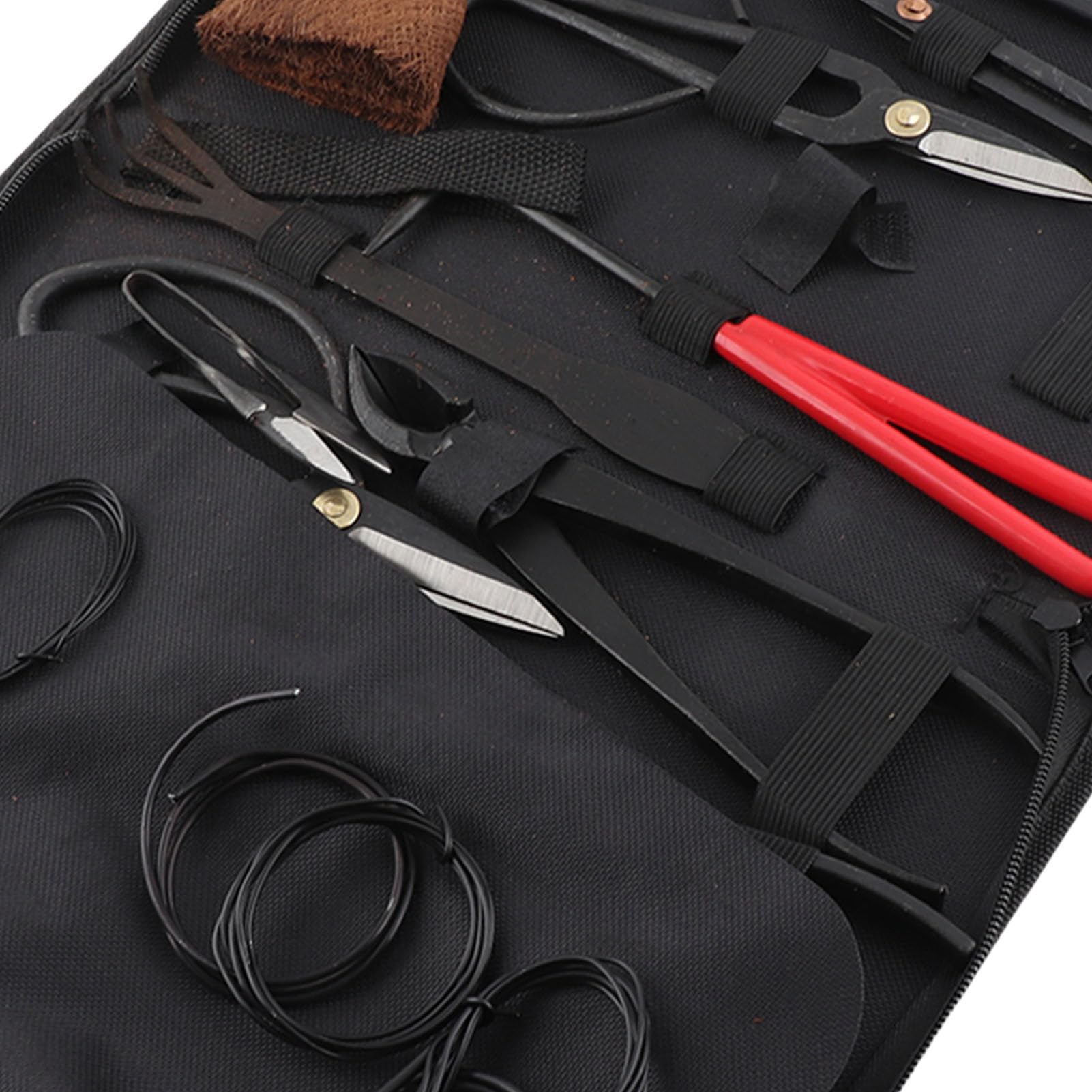 Juego de herramientas para bonsái, 12 piezas, kit de herramientas para bonsái, juego de herramientas para jardinería, suculentas, kit de recorte de suculentas de acero al carbono