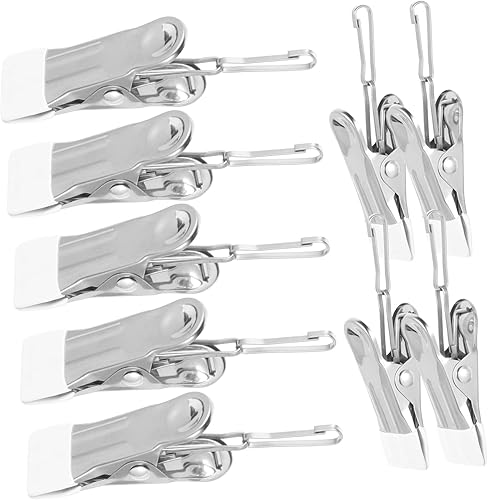 HOMSFOU 20 pinzas para la ropa con hebilla para colgar, ganchos giratorios para colgar, clips para colgar calcetines, clips de ropa, clips de ropa