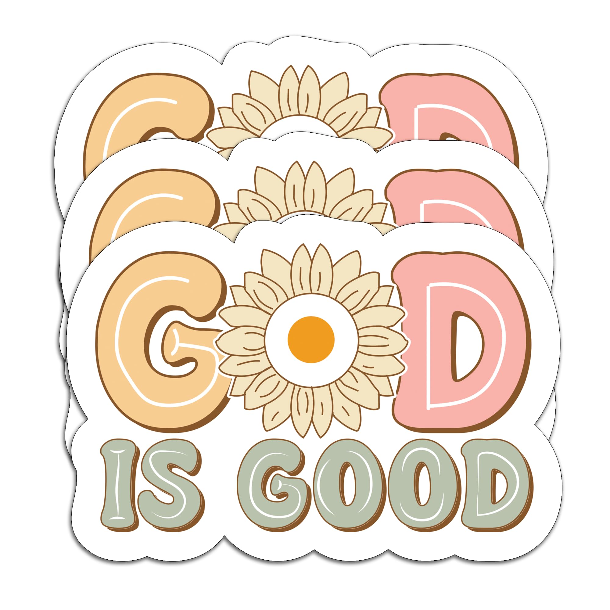 Autocollants de la Bible God is Good en vinyle pour déco ordinateur