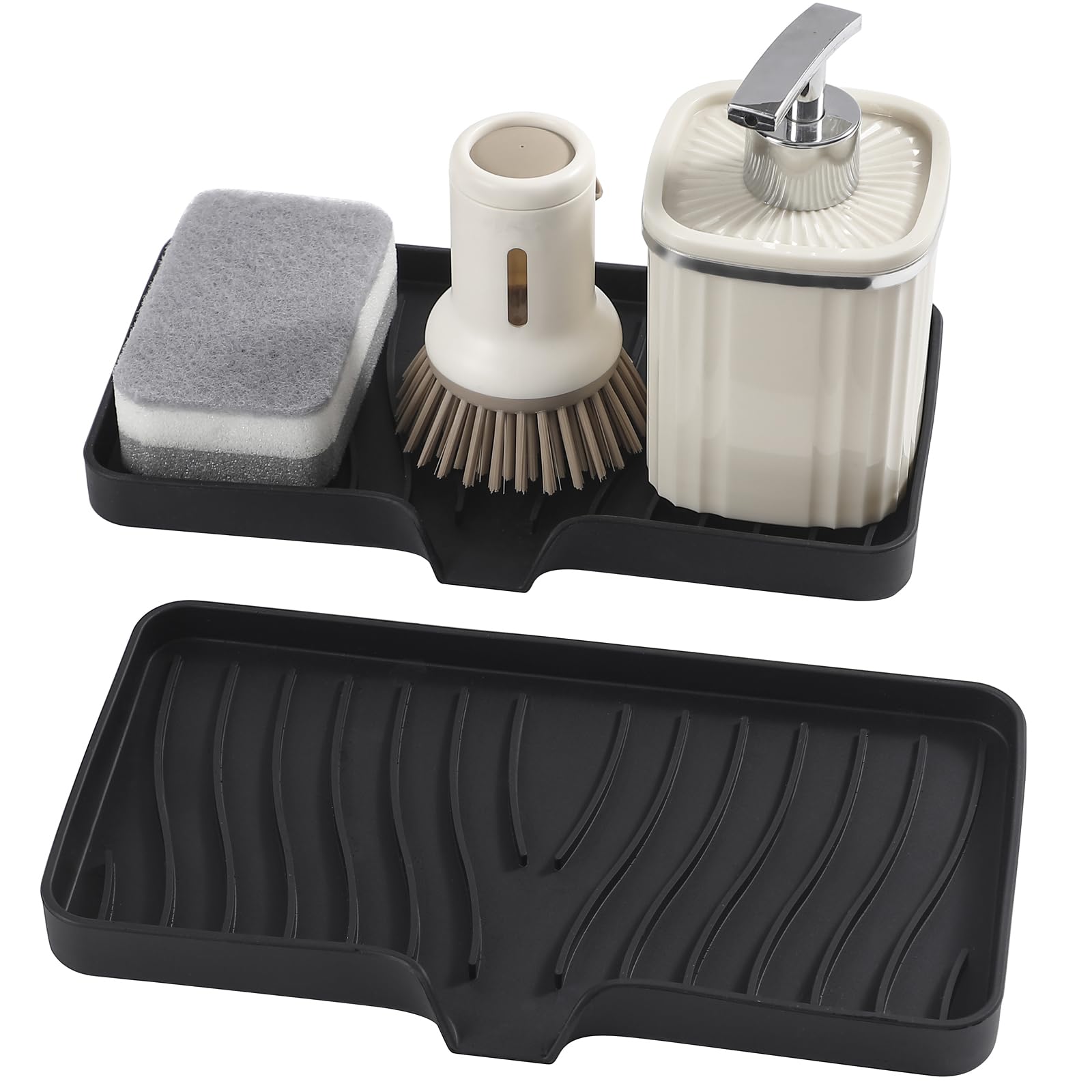 Leadfun Spülbecken Organizer Silikon Schwammhalter 25cm x 13