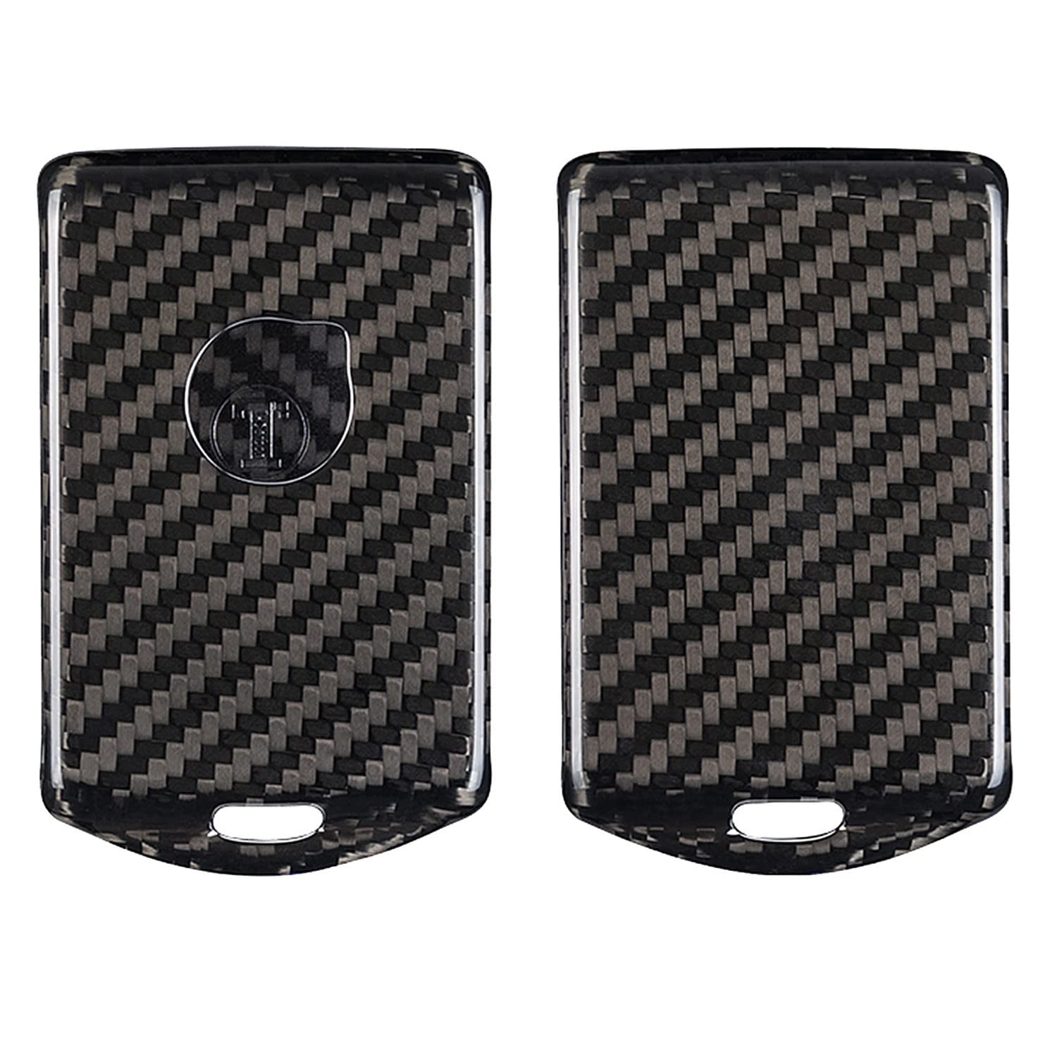 2 X Carbon Fibre Looking Logo Seatbelt Cover Pads For Volvo C30 V40 - View #3
