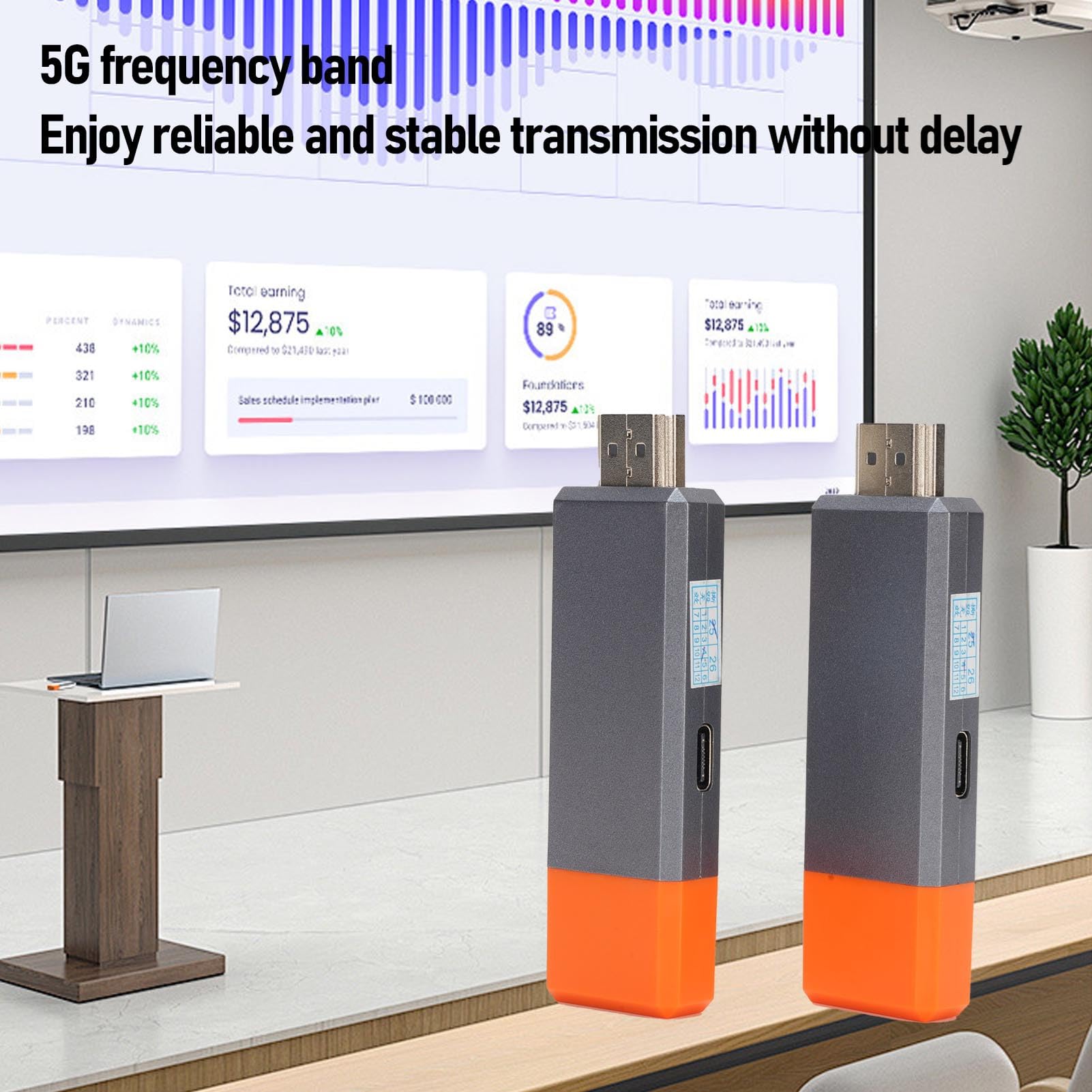 Bezprzewodowy Nadajnik i Odbiornik HDMI, Bezprzewodowy Przedłużacz HDMI Wbudowany w antenę, 1920x1080pat.60Hz 5G Audio Tarferey Odbiornik Audio