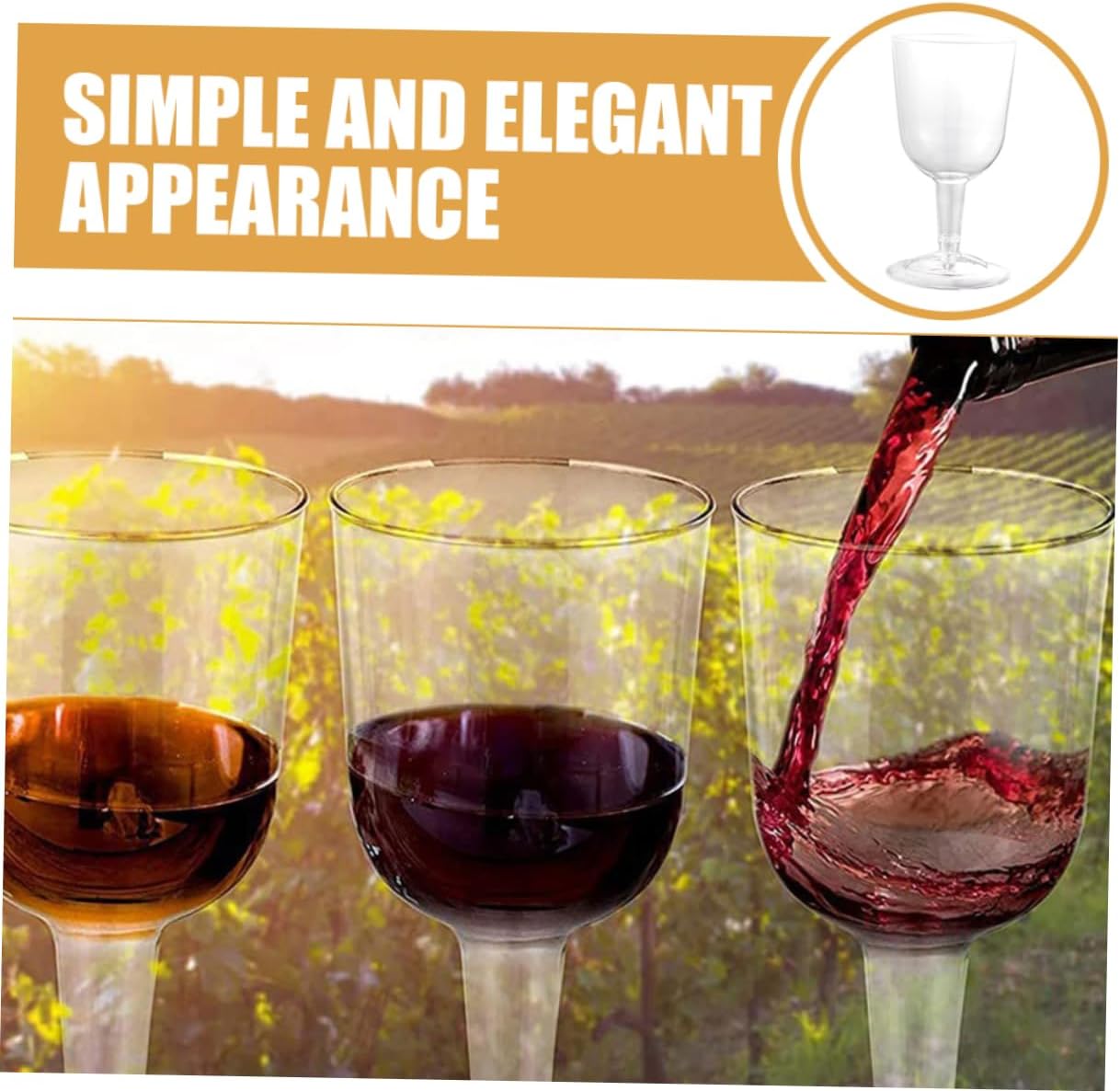 Cabilock 48pcs Clear Plastic Wine Glasses Reusable Goblets for Parties Cocktails Weddings Festivals and Versatile Drinkware for Various Beverages