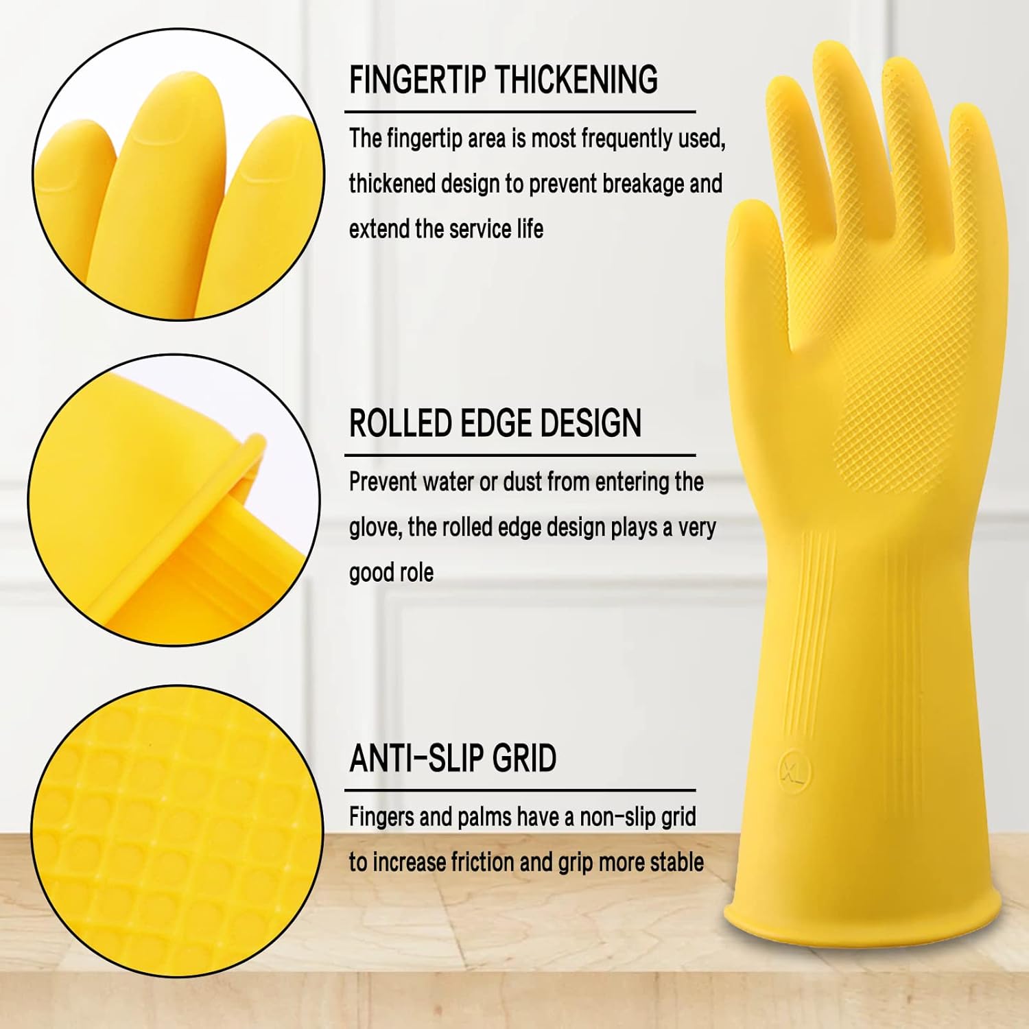 Rubber Cleaning Gloves