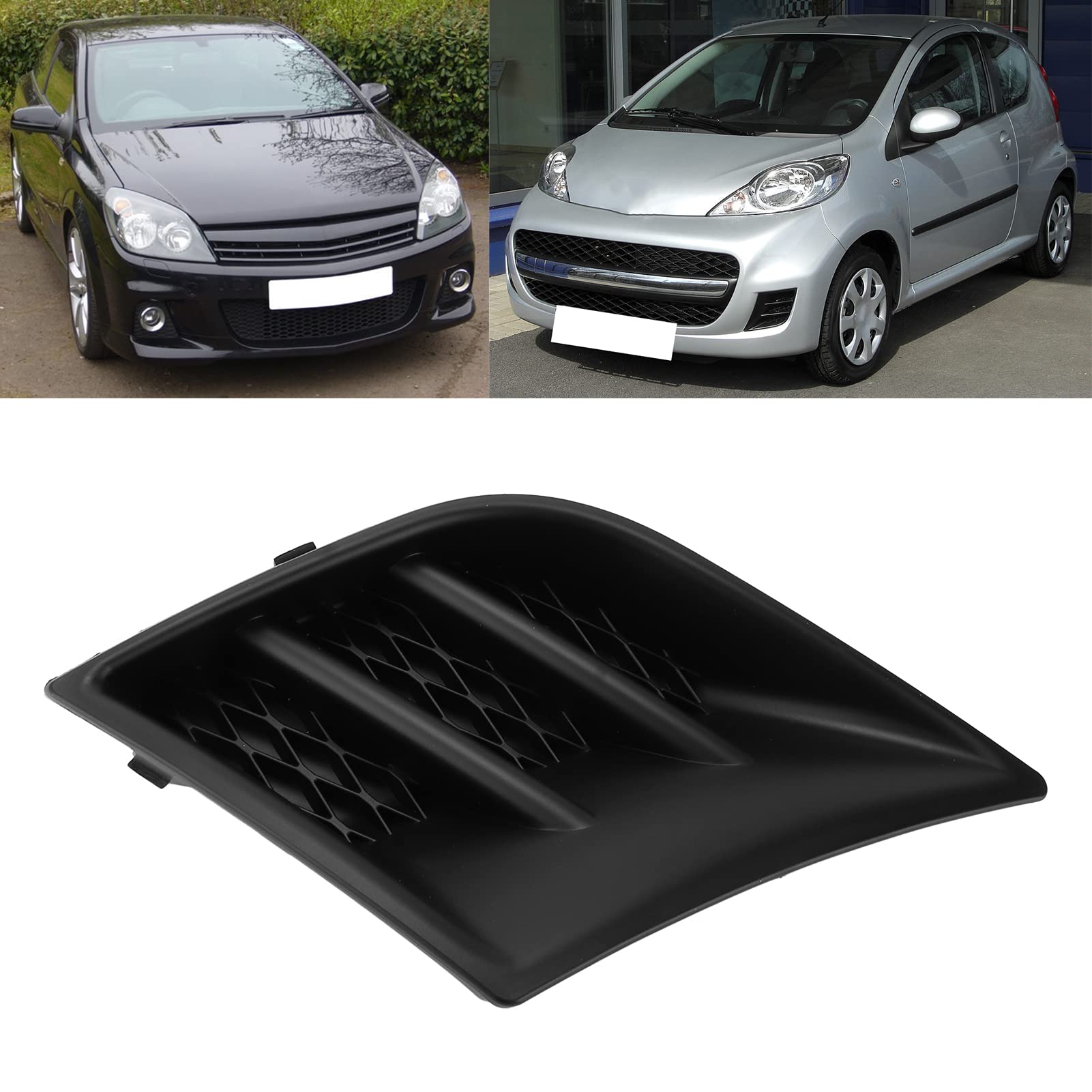 OUKENS Griglia Fendinebbia Paraurti Anteriore, Copertura Fendinebbia, 7422A9, Copertura Fendinebbia in ABS, Sostituzione Per Peugeot 107 2009‑2012