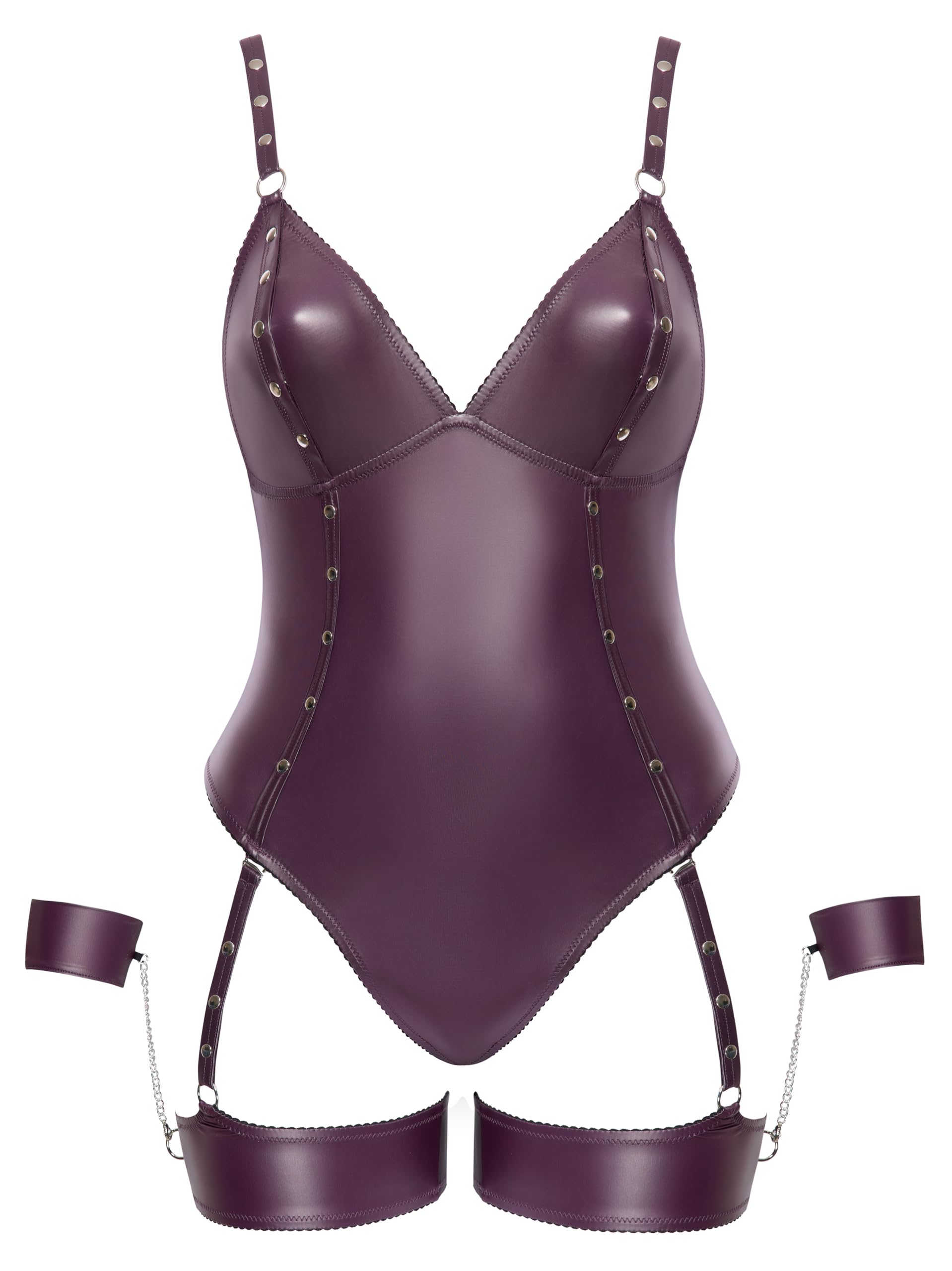 Cottelli Bondage Women String Body Purple XL