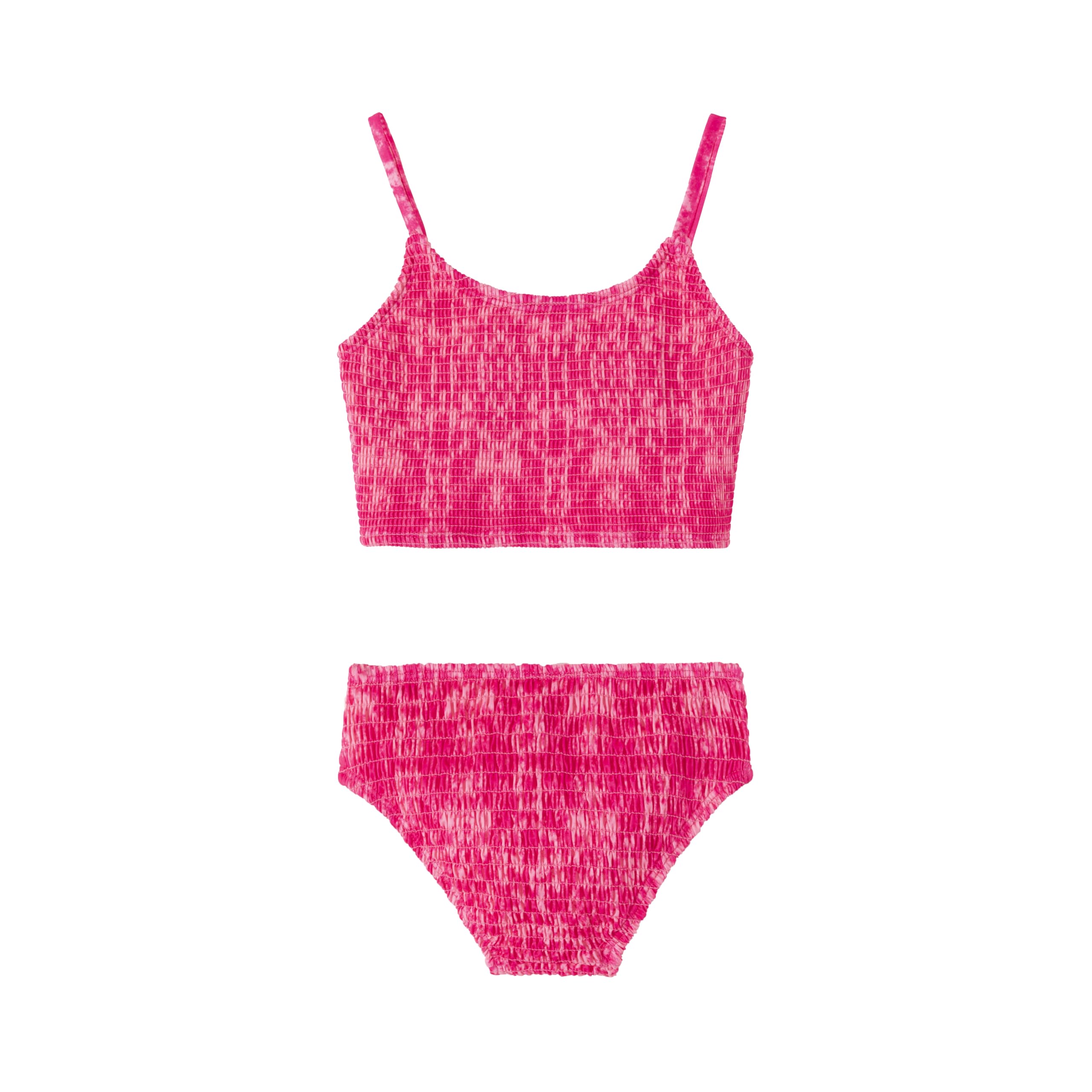 LIZENS Girls Two Piece Swimwear Tankini Set Bathing Suit for Kids Swimsuits 2-12(BDG7105,4-5T) Red