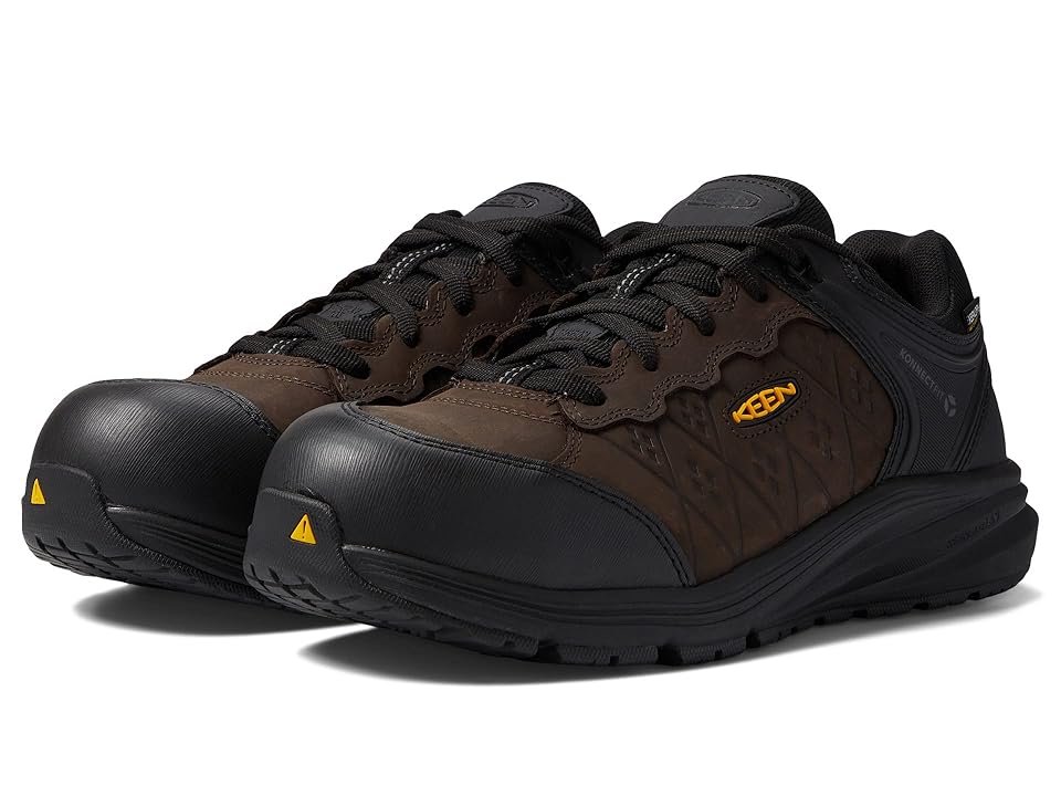 KEEN Utility Vista Energy+ WP (Coffee Bean/Black) Men's Shoes INTERNATIONAL SHIPPING