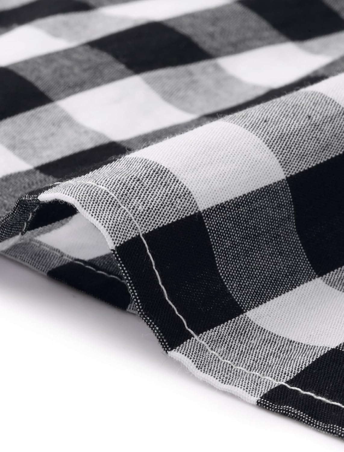 Agnes Orinda Plus Size Gingham Skirts Tiered Layer A Line with Pockets Flowy 1950s Vintage Plaid Maxi Long Skirts - Image 5