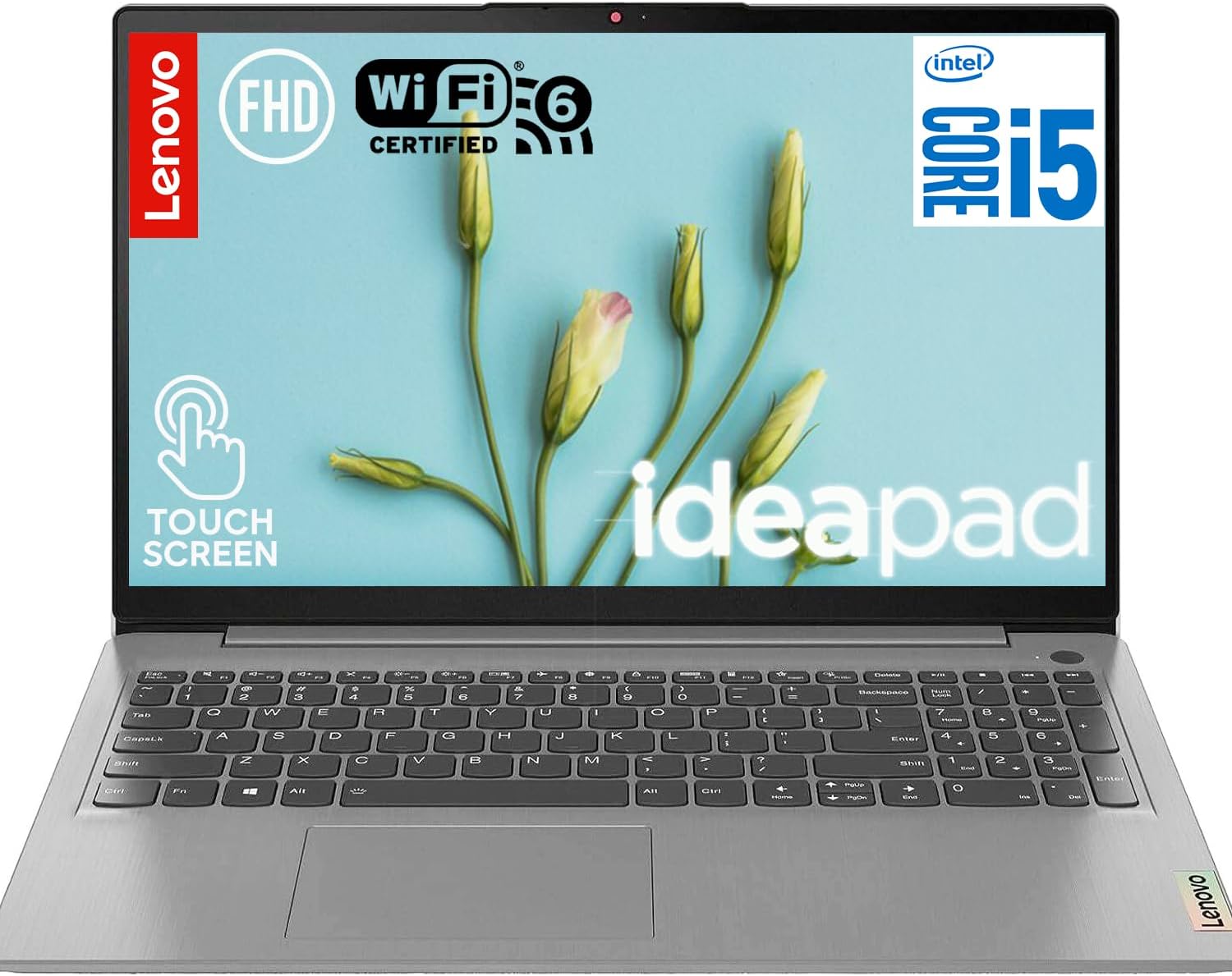 Ideapad 3i Laptop | 15.6 Inch FHD Touchscreen | Intel Core i5-1135G7, 11th Gen 4-Core | 36GB Memory and 2TB SSD | Win 11 Home | Arctic Grey | Light and Thin | 12 Hour Battery Life