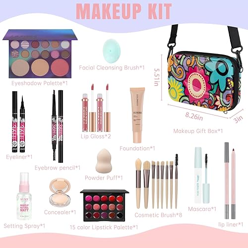 Miniatura 2 de Juegos de maquillaje para adolescentes, kits de maquillaje para adolescentes, kit de maquillaje de viaje para niñas, principiantes, juego de