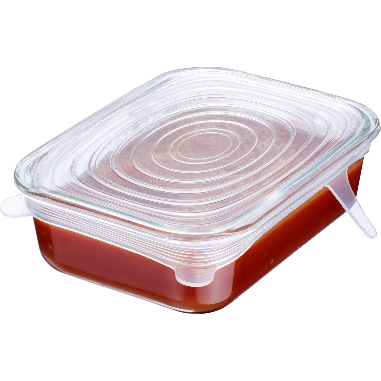 Westmark Couvercle de Conservation Carré - Couvercles en silicone extensibles et réutilisables pour emballages de quark ouverts et autres contenants carrés - 26,5 x 21,5 cm Westmark Couvercle de Conservation Carré - Couvercles en silicone extensibles et réutilisables pour emballages de quark ouverts et autres contenants carrés - 26,5 x 21,5 cm
