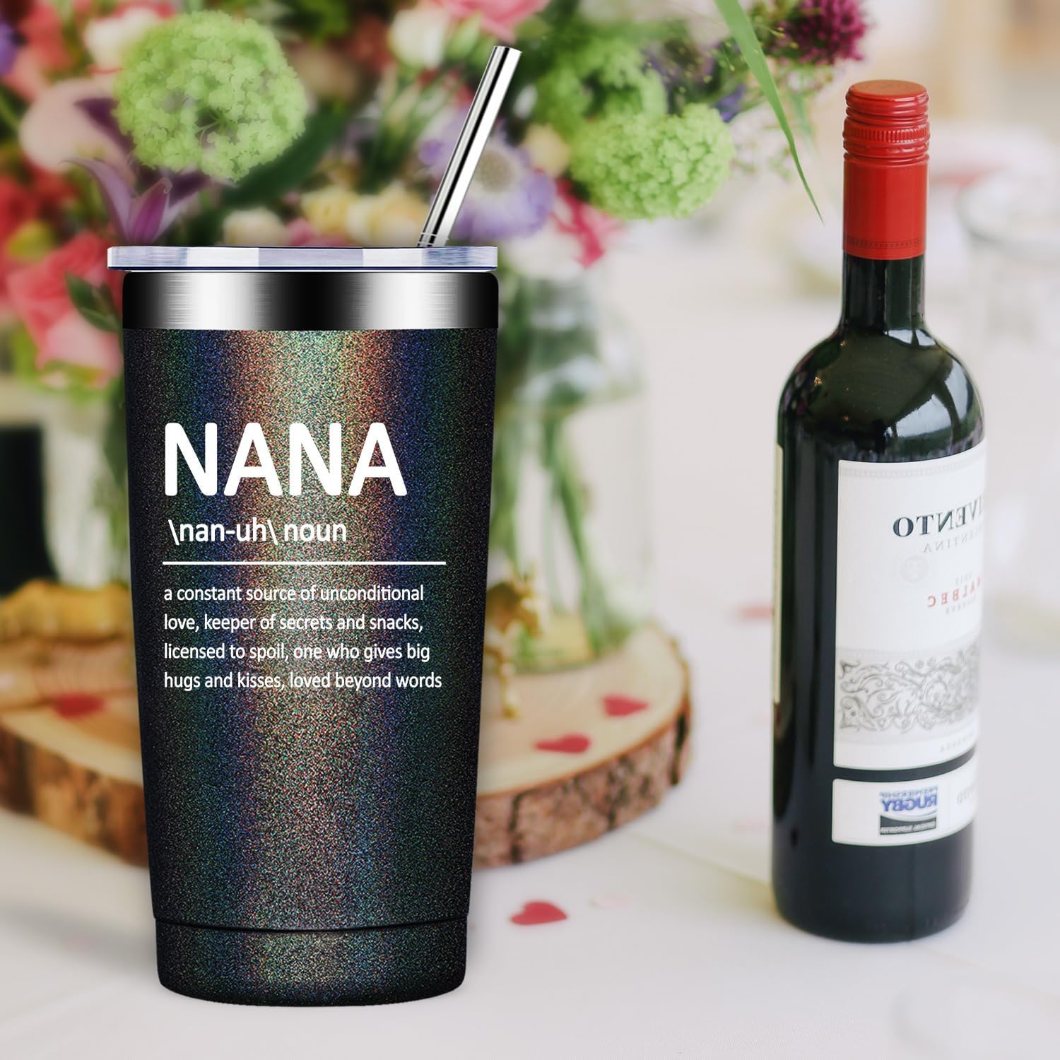 Fufandi Nana Gifts, Best Nana Ever - Mothers Day Gift for Nanas, World's Best Nanas - Christmas Birthday Gifts for New Nanaes, Grandma to be - Tumbler Cup - Image 8