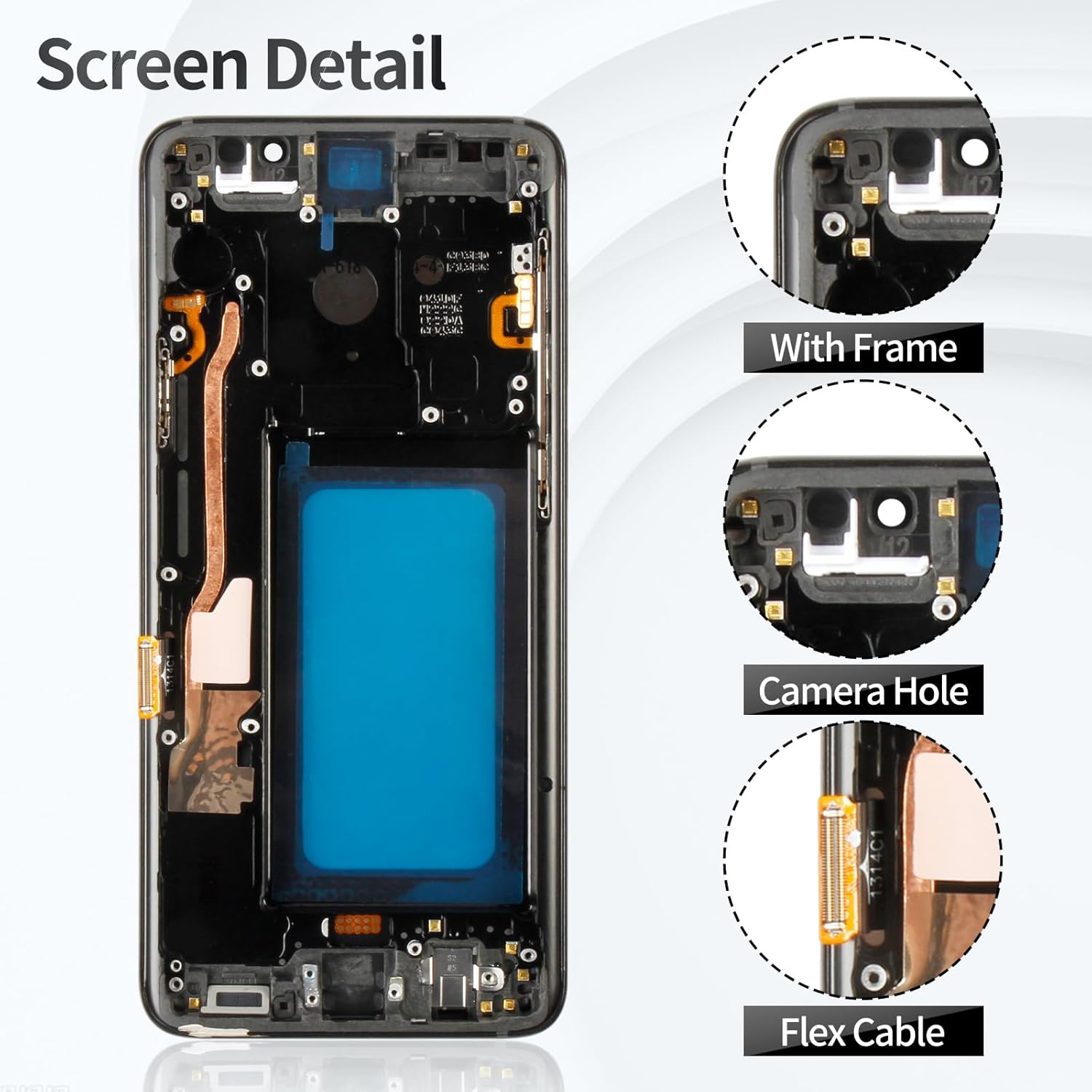 TFT for Samsung S9 Plus Screen for Samsung Galaxy S9 Plus LCD Touch Digitizer Screen Replacement for Samsung S9 Plus Display Repair with Frame SM-G965 (Black)