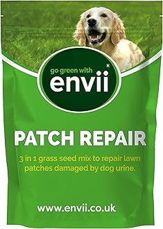 Patch Repair – Fast Growing Grass Seed Mix Repairs Damaged Lawn Patches by Dogs Urine, Pet Friendly Tailored to UK Climate, Ideal for Overseeding & New Lawns, Treats Up to 50 Patches