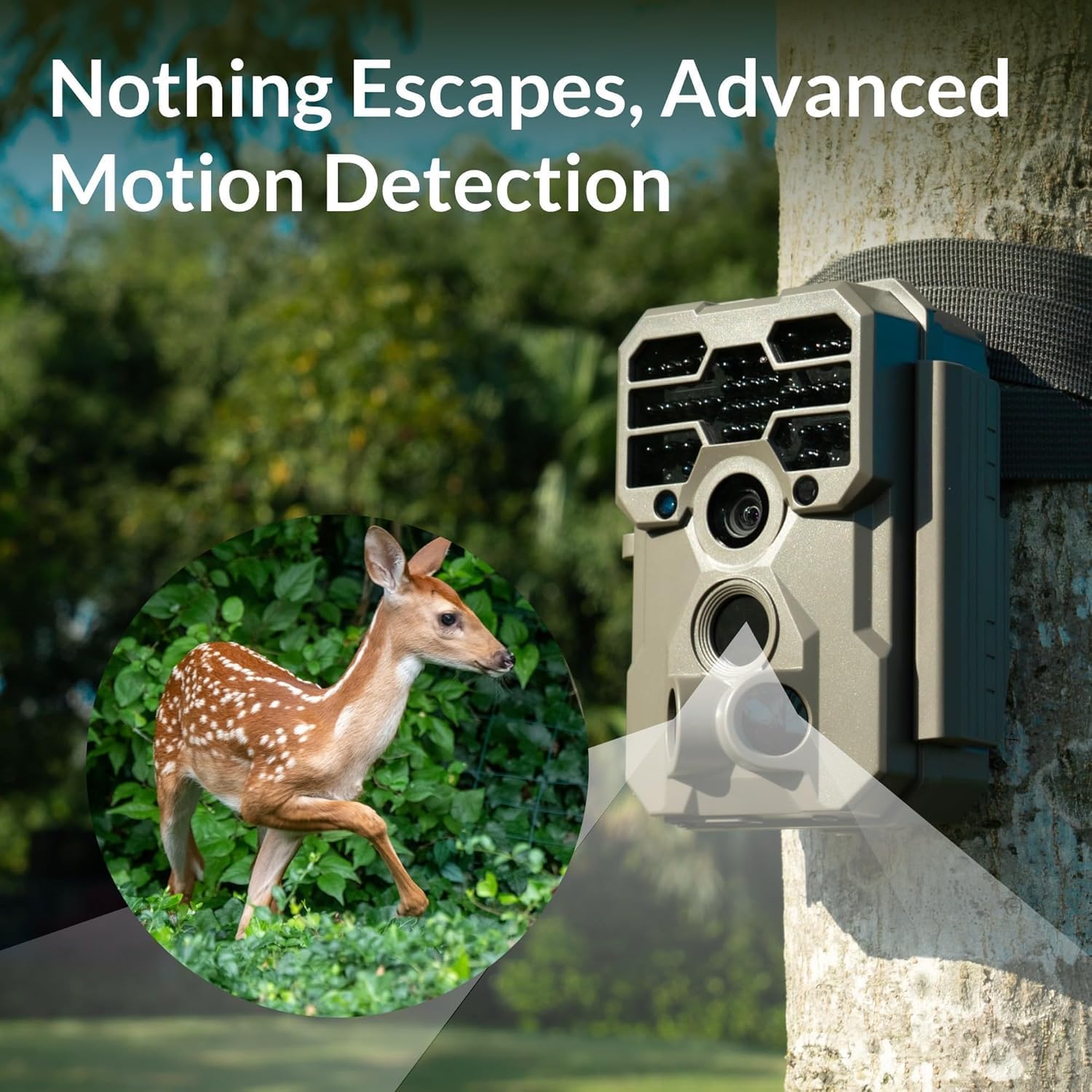 GardePro A60 Trail Camera (Non-Cellular, Non-WiFi), 64GB SD Card Included, True 4K Video, 0.1s Trigger, 100ft No-Glow Night Vision, Motion Activated Wildlife Camera