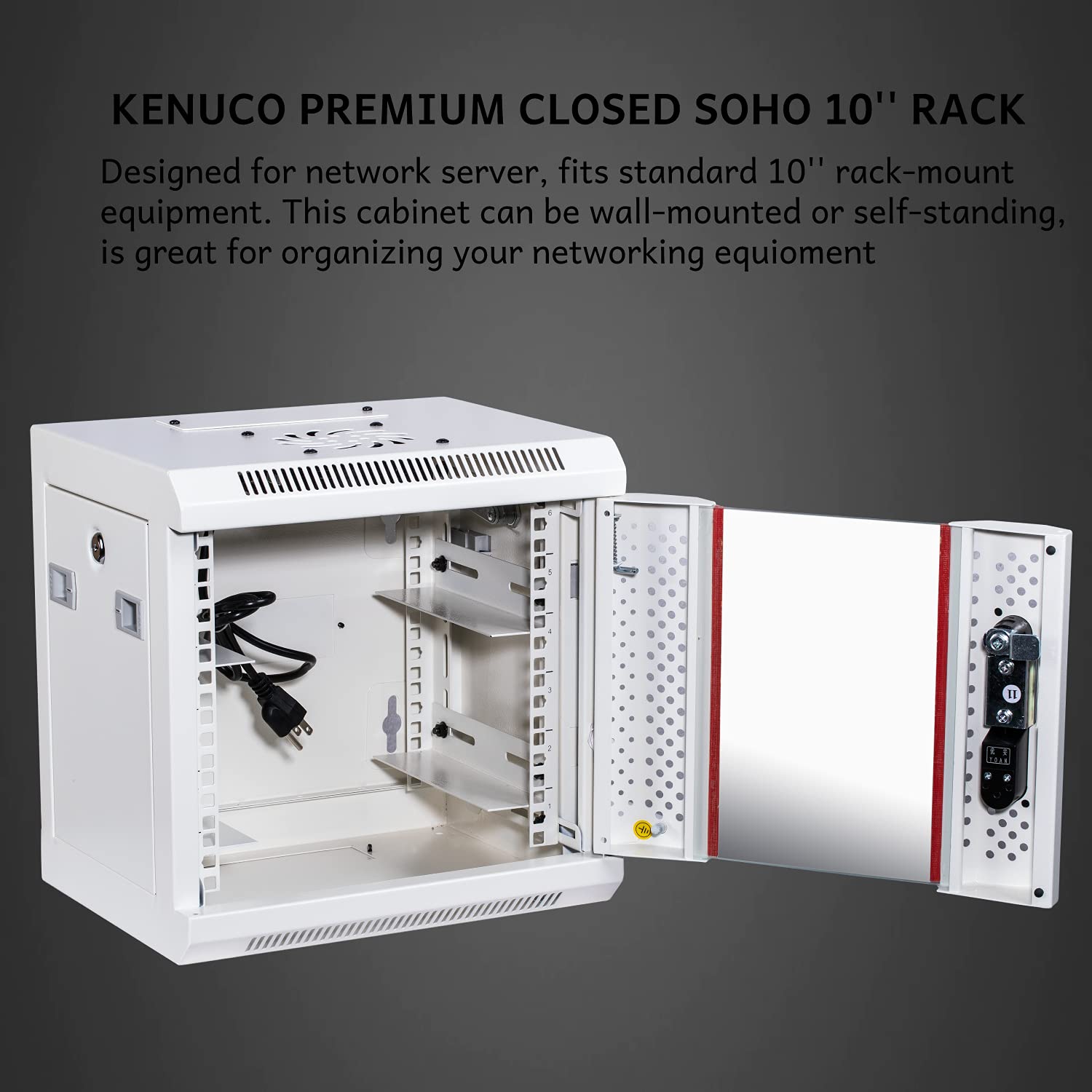 Snapklik.com : Kenuco SOHO Mini 10 Rack For 10 Patch Panels, Shelves ...
