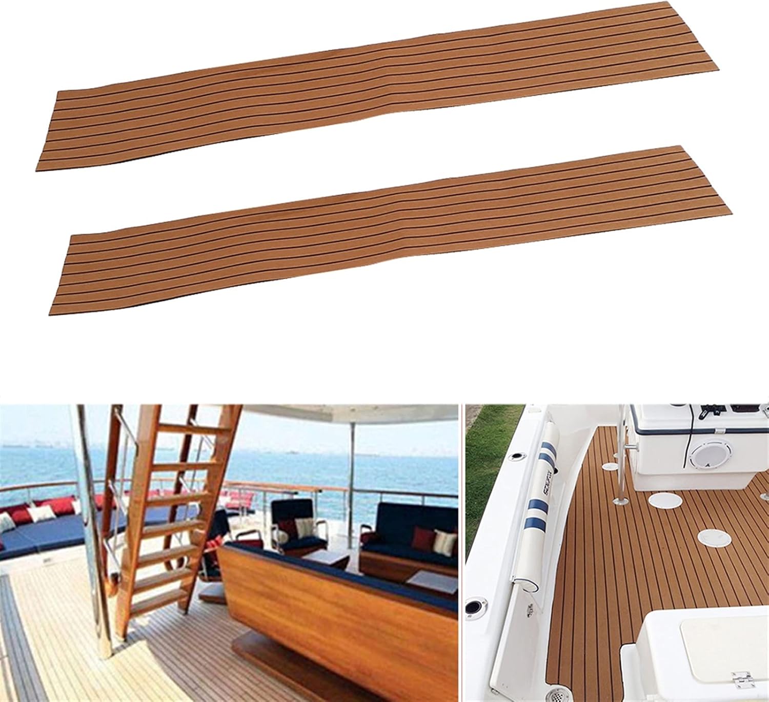 2 Pack Deck Grip Traction Pad, 240x45cm Non-Slip DIY Sheet for Boat, Yacht, SUP, Surfboard, Longboard