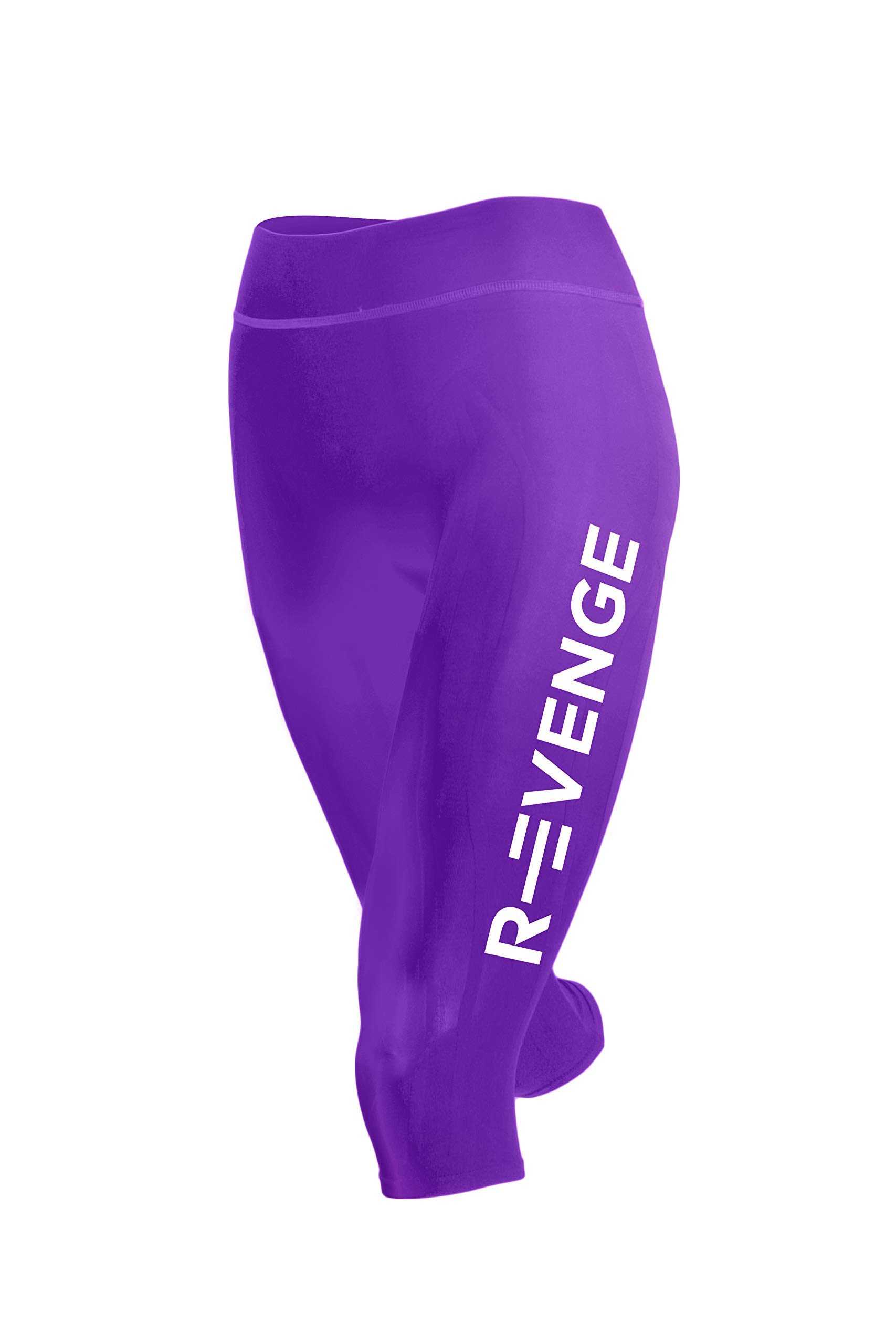R-EVENGE Pants Leggings Tecnico Inserti Interni in Silicone, A Compressione, BASATO sul KINESIOTAPING, BREVETTATI