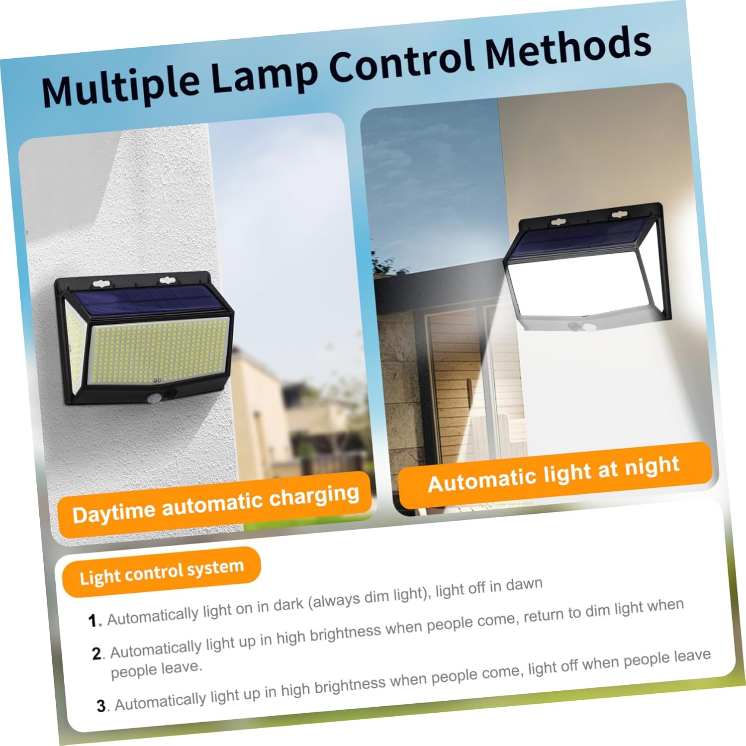Outdoor Solar Lights Motion Sensor 468 Led High Brightness Waterproof for Yard Patio Garden
