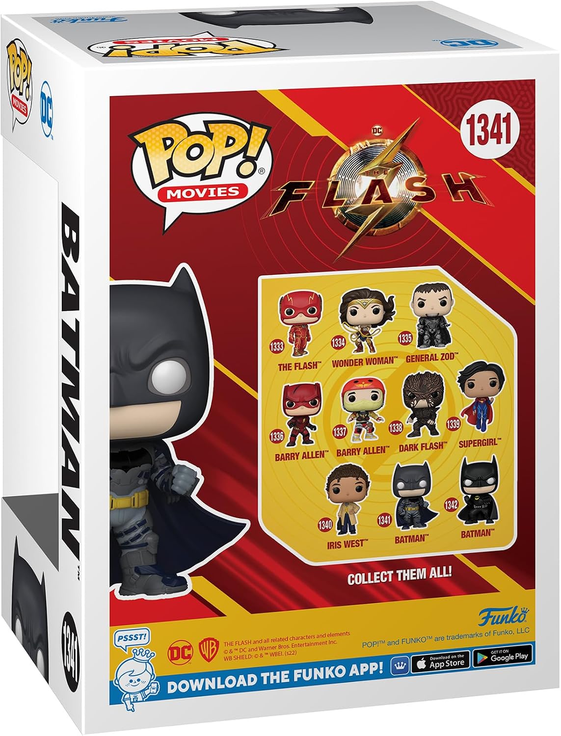 Funko POP! Movies: DC - The Flash - Batman - (Affleck) - DC Comics - Collectable Vinyl Figure - Gift Idea - Official Merchandise - for Kids & Adults - Comic Books Fans - Model Figure for Collectors
