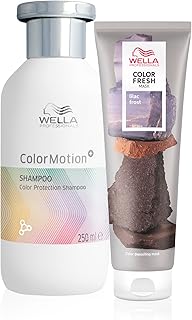 Wella Professionals, Pack, Color Fresh Mask Coloración Temporal Tono Lila (150ml) + Champú Color Motion Protector del color y brillo (250ml)