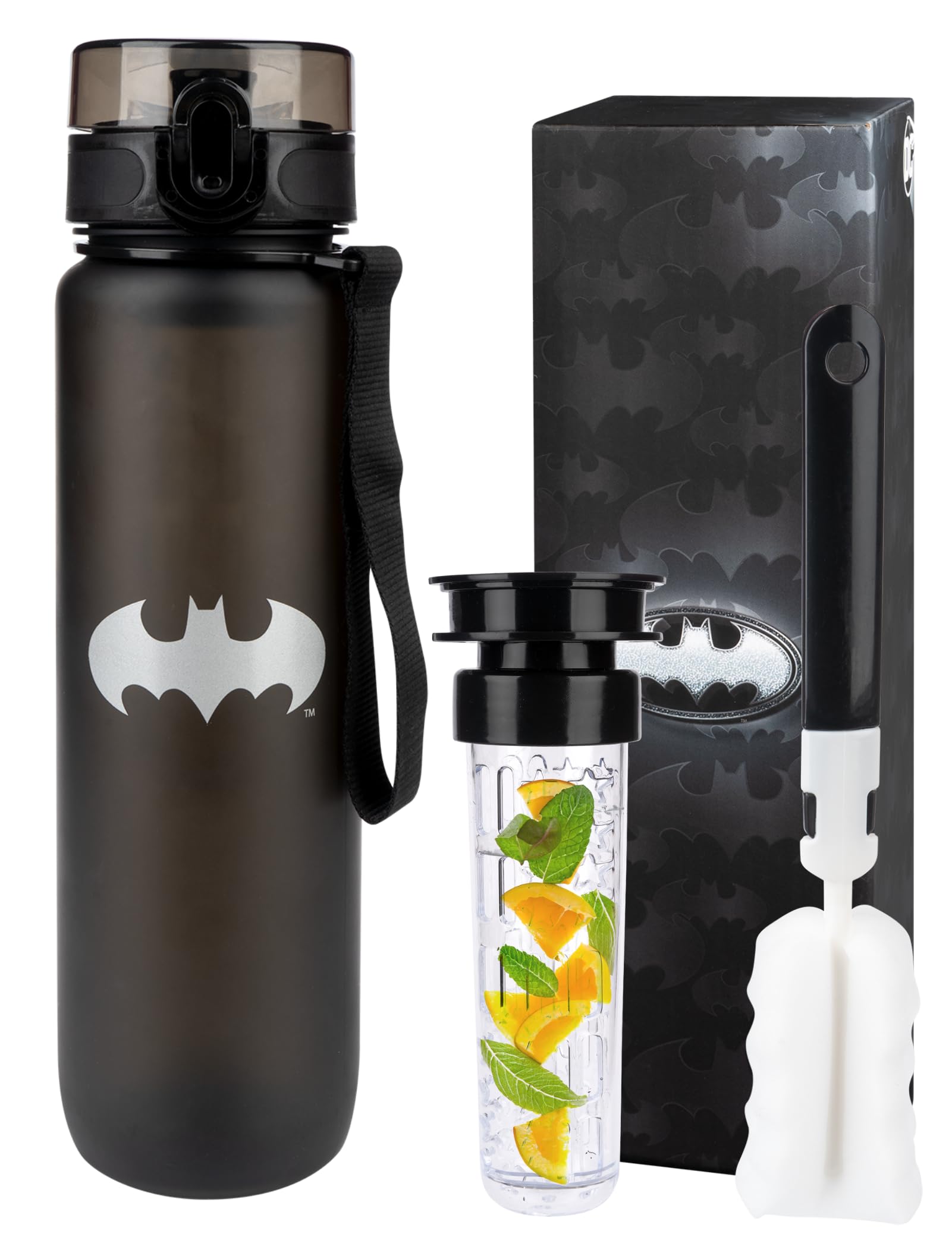 Sponsored Ad – MOMO WAY DC Comics The Batman Drinking Bottle Tritan Water Bottle BPA Free Reusable for School Sports Fitness Gym Easy Closure Gift for Men Women and Children Batman 1000ml