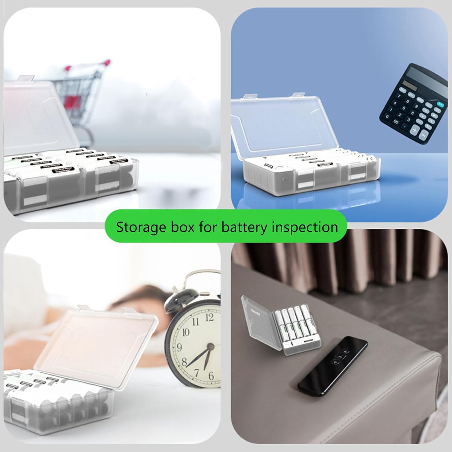 Durability Battery Case for Double/Trible A Batteries Storage Box with Tester Stores 20/28 Per Case Container