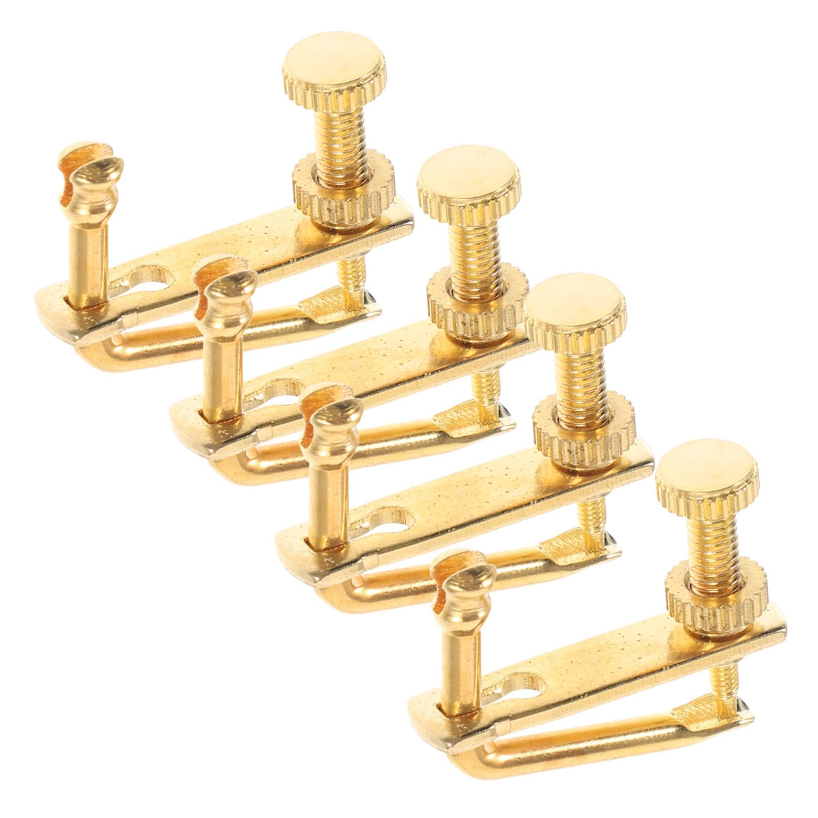 BESPORTBLE 4Pcs Violin Fine Metal String Adjuster Keys for Violins Easy Install Tuning Tool for All Levels Durable Material Lightweight Design for Optimal Performance